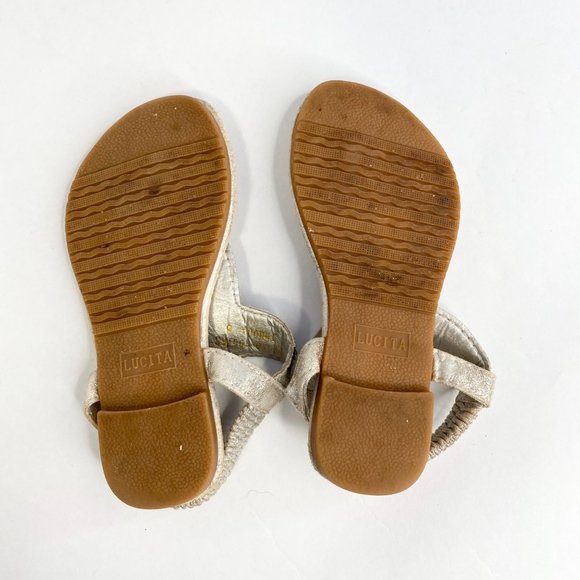 LUCITA Toddler Girl's Thong Sandals with Rhinestones - Picture 10 of 12